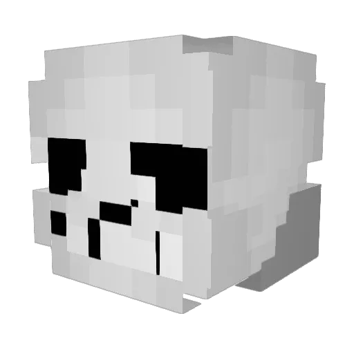 tmin1228 Minecraft avatar head, 3D render