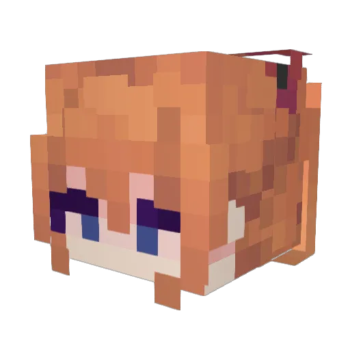 tmm12 Minecraft avatar head, 3D render