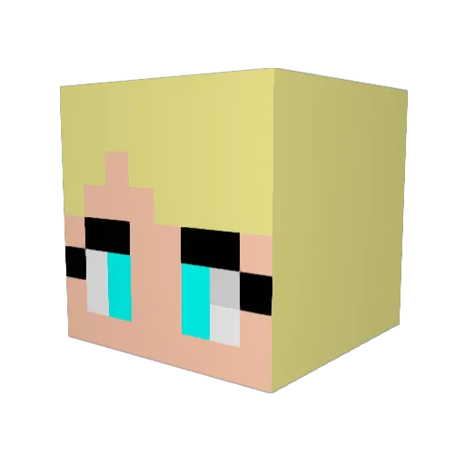 tmm614 Minecraft avatar head, 3D render