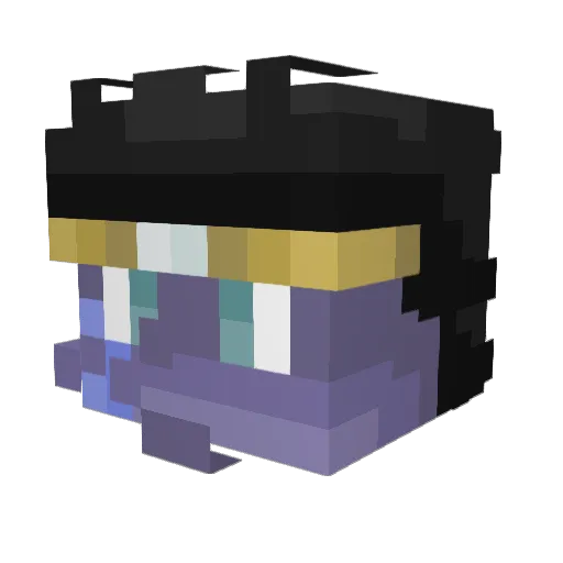 tmogger Minecraft avatar head, 3D render