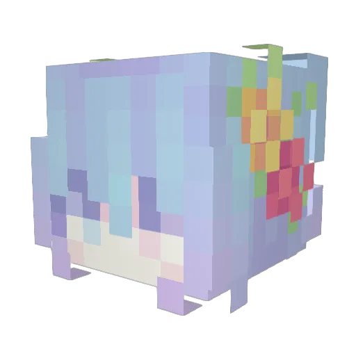 tn999k Minecraft avatar head, 3D render