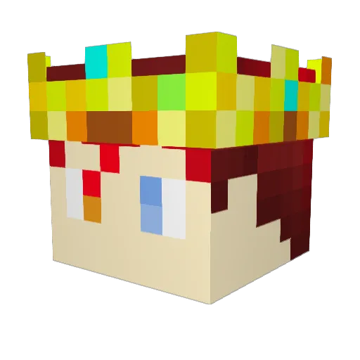 tnk295 Minecraft avatar head, 3D render