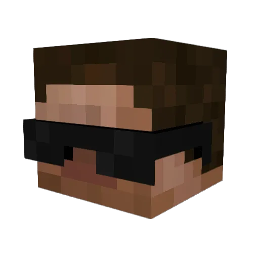 tnkwns Minecraft avatar head, 3D render