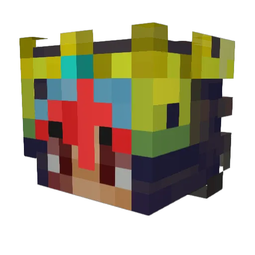 tnop Minecraft avatar head, 3D render