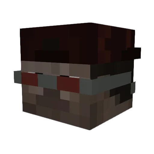 tnstrack Minecraft avatar head, 3D render