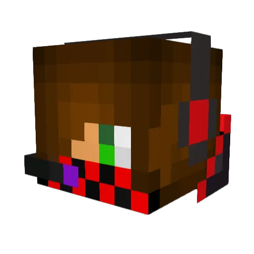 tnt4567 Minecraft avatar head, 3D render