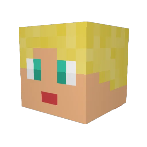 tnt_th Minecraft avatar head, 3D render