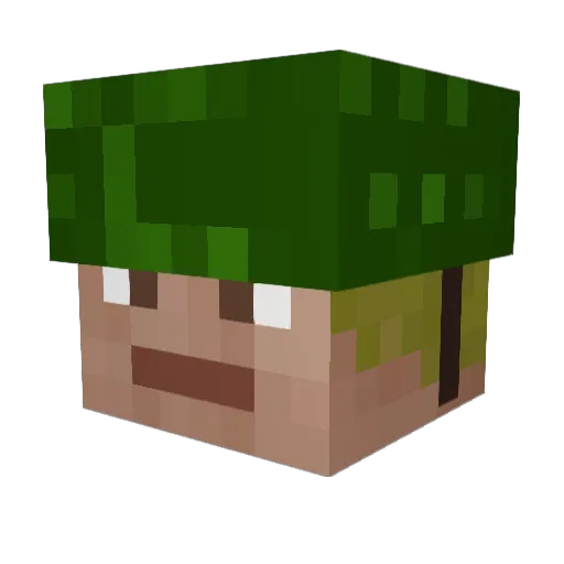 tntcolt Minecraft avatar head, 3D render