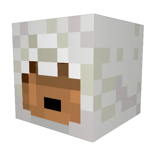 tntdud Minecraft avatar head, 3D render