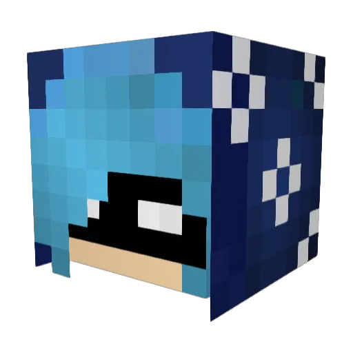 tntlauncher35 Minecraft avatar head, 3D render