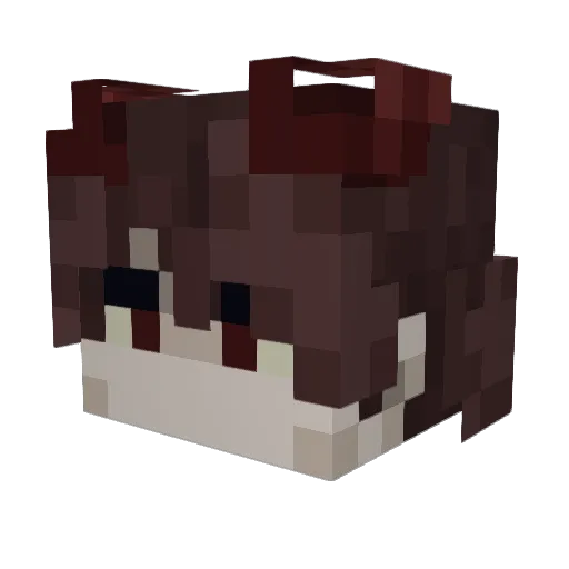 to1morrow Minecraft avatar head, 3D render