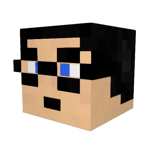 to3000 Minecraft avatar head, 3D render