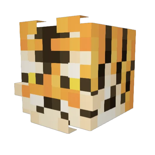 to3ot Minecraft avatar head, 3D render