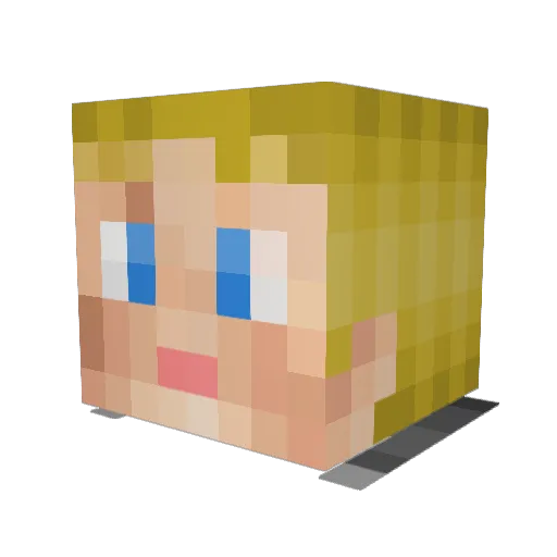 toKenN Minecraft avatar head, 3D render