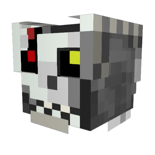 toUrcast Minecraft avatar head, 3D render