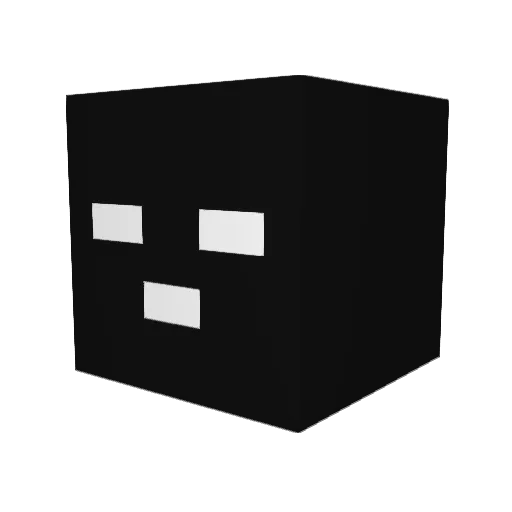 to_o1 Minecraft avatar head, 3D render
