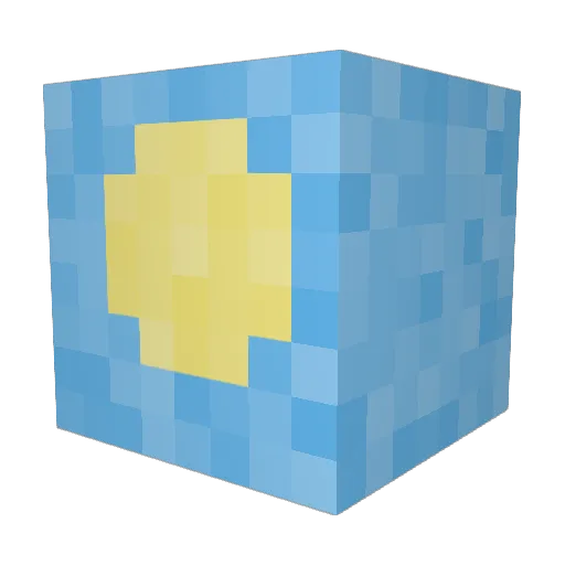 to_the_sky Minecraft avatar head, 3D render