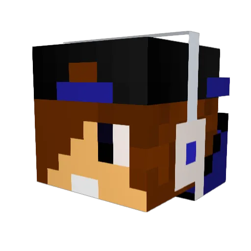 toablackhawk Minecraft avatar head, 3D render