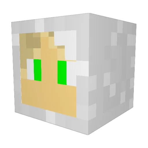 toad180 Minecraft avatar head, 3D render