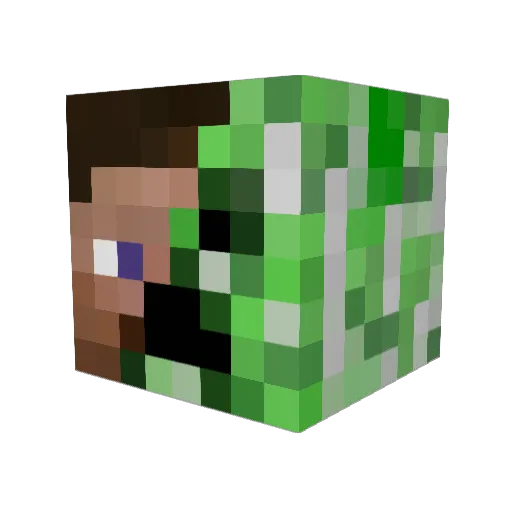 toad47 Minecraft avatar head, 3D render