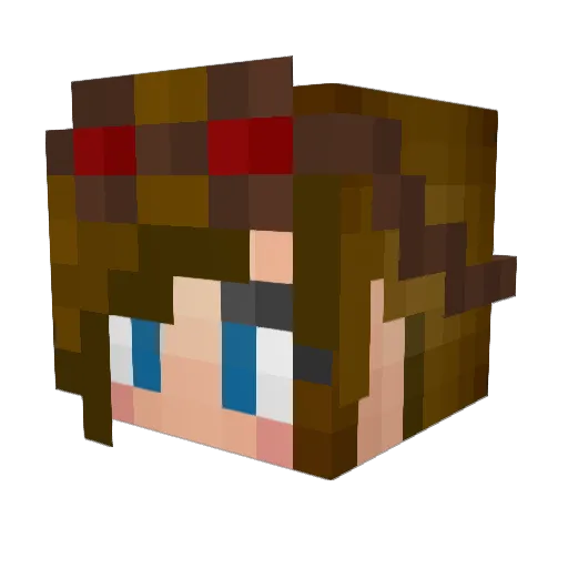 toad72 Minecraft avatar head, 3D render
