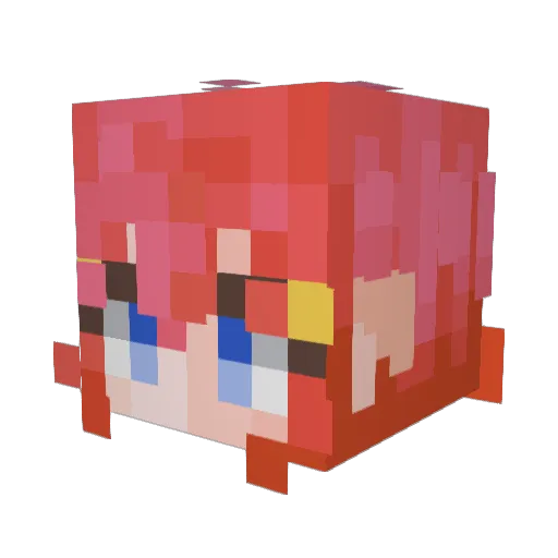 toad_yeager Minecraft avatar head, 3D render