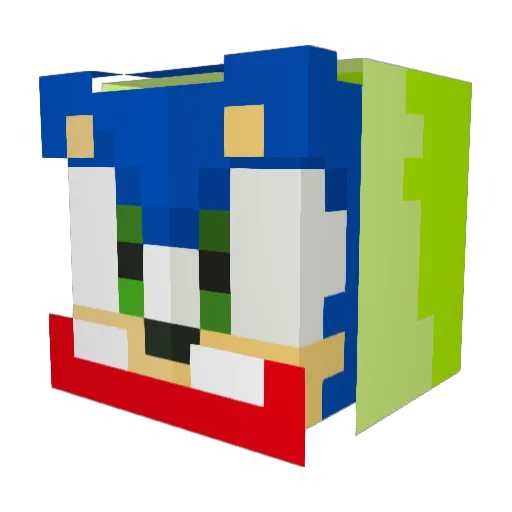 toadstop Minecraft avatar head, 3D render