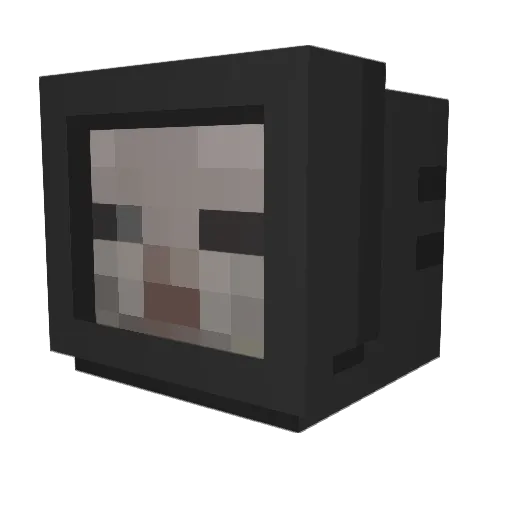 toasf Minecraft avatar head, 3D render
