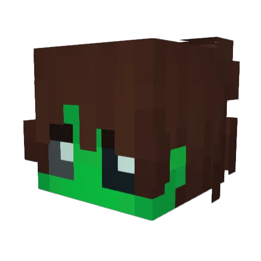 toasted_milk Minecraft avatar head, 3D render