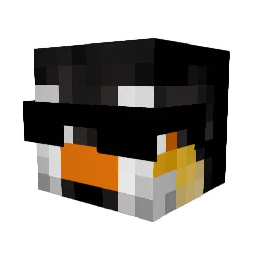 toastieable Minecraft avatar head, 3D render
