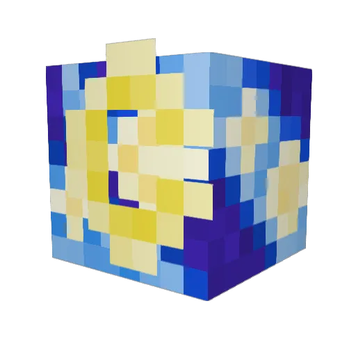 toastlikesbees Minecraft avatar head, 3D render