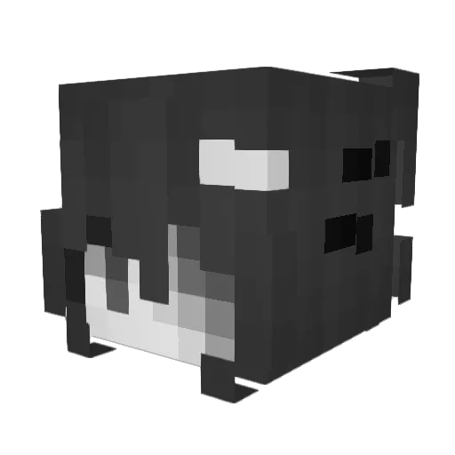 toastluvsu Minecraft avatar head, 3D render