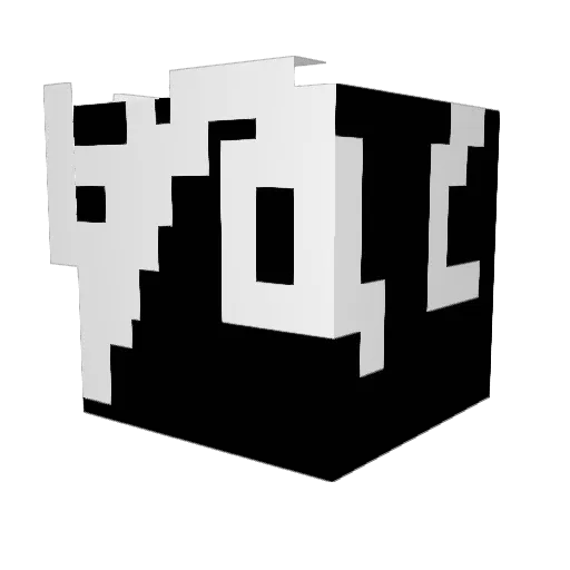 toastyboot27593_ Minecraft avatar head, 3D render