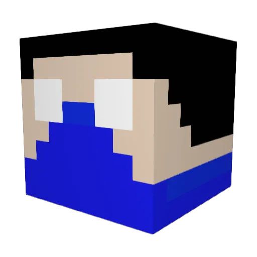 toatallytortle Minecraft avatar head, 3D render