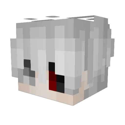 toba_jp Minecraft avatar head, 3D render