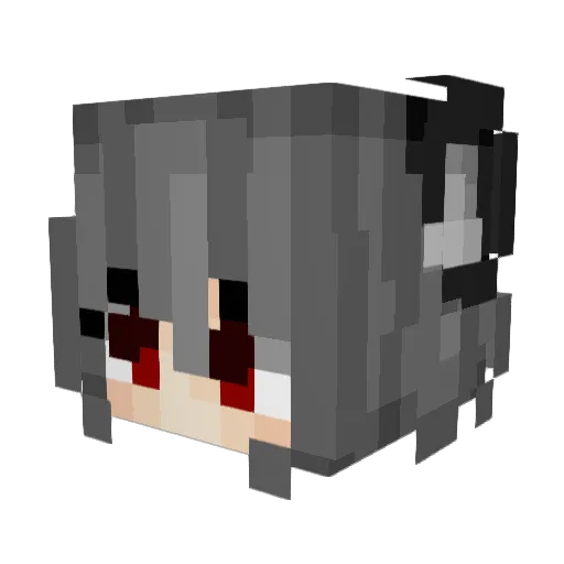 tobashi Minecraft avatar head, 3D render