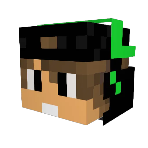 tobbi432 Minecraft avatar head, 3D render