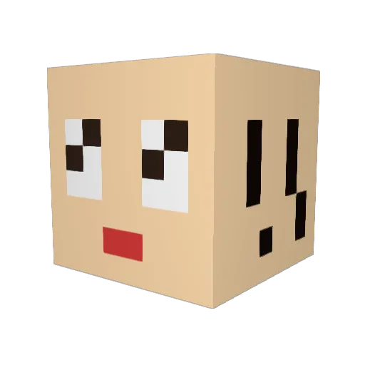 tobeo322 Minecraft avatar head, 3D render