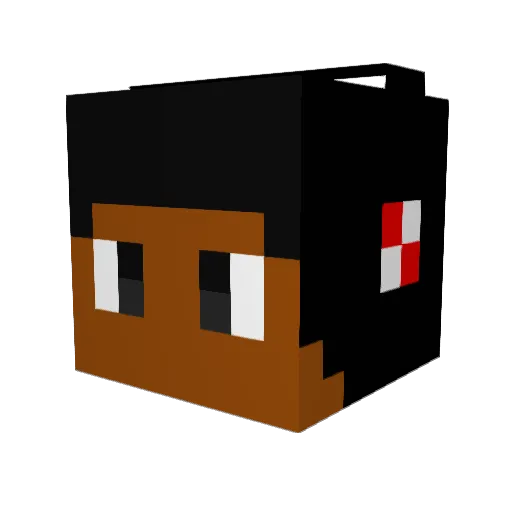 tober10 Minecraft avatar head, 3D render
