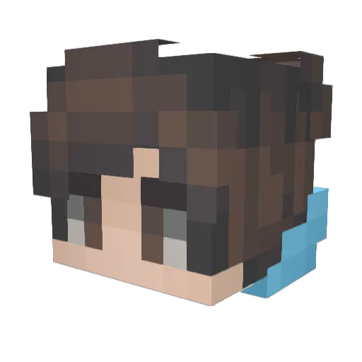 tobi49 Minecraft avatar head, 3D render