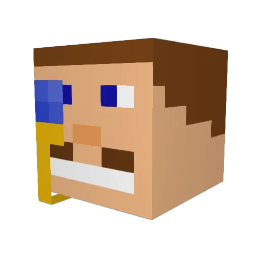 tobias_dh Minecraft avatar head, 3D render