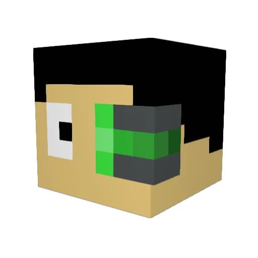 tobiax112 Minecraft avatar head, 3D render
