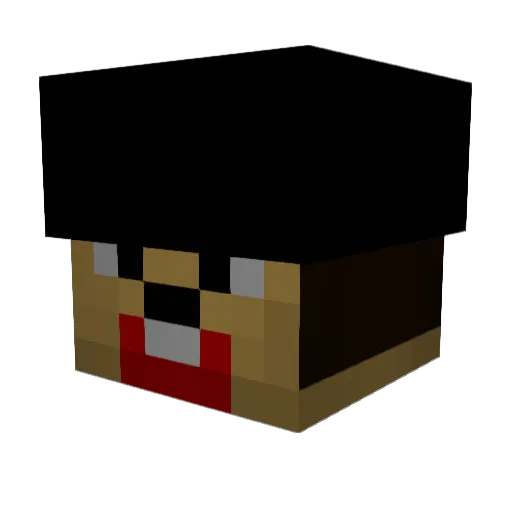tobiiix_ Minecraft avatar head, 3D render