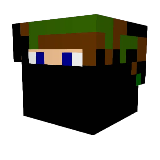 tobimanuel Minecraft avatar head, 3D render