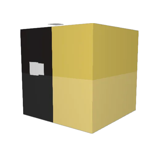 tobiu_u Minecraft avatar head, 3D render
