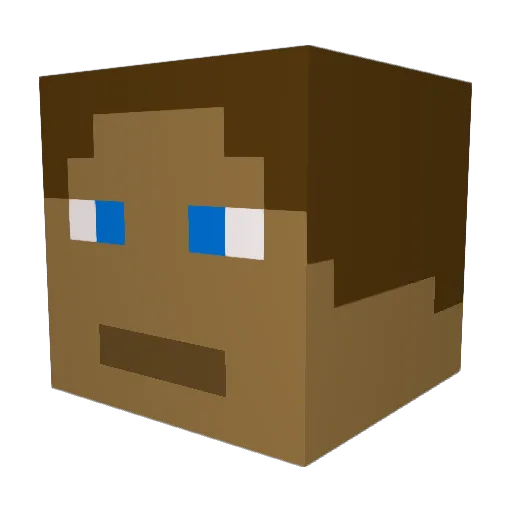 toblerown06 Minecraft avatar head, 3D render