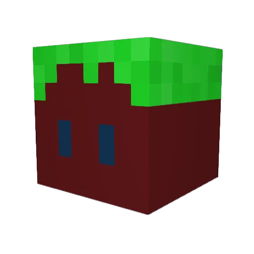 tobloh Minecraft avatar head, 3D render