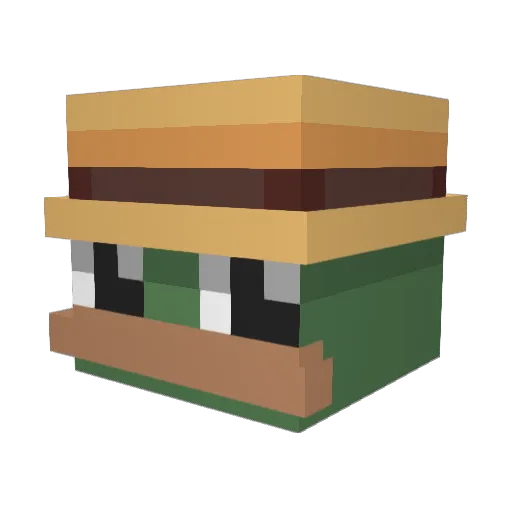 toblyn23 Minecraft avatar head, 3D render
