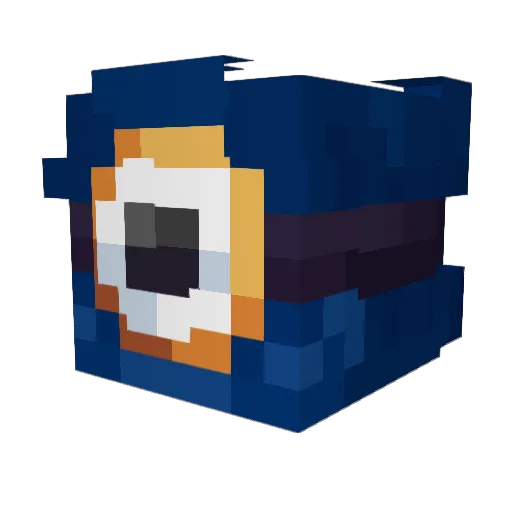 toboken Minecraft avatar head, 3D render
