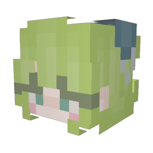 tobrrtown Minecraft avatar head, 3D render